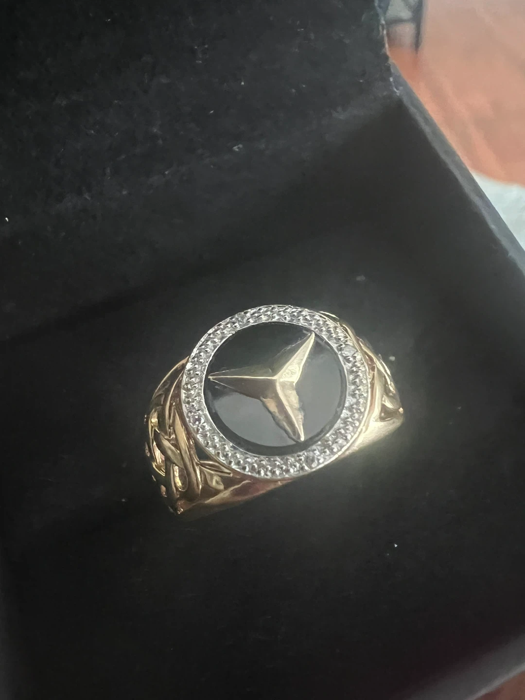 10 k Mercedes-Benz Gold Ring - photo 2