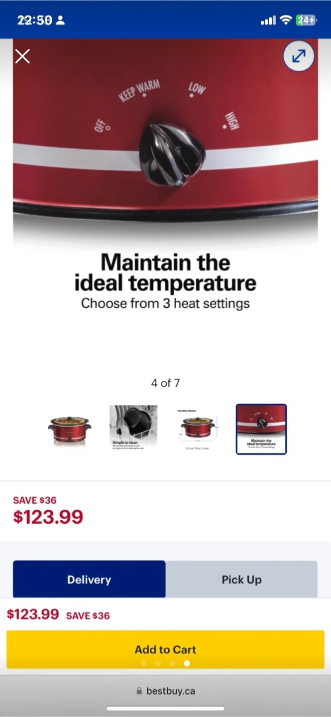 Hamilton Beach 8 Quart Slow Cooker - photo 2
