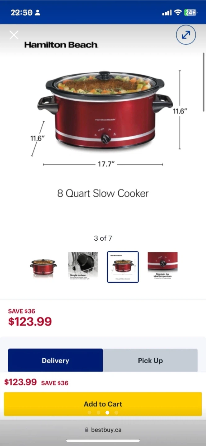 Hamilton Beach 8 Quart Slow Cooker - photo 3