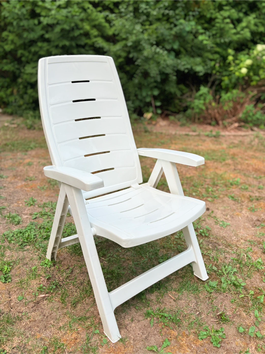 3+1 White Plastic Outdoor Chair - photo 2