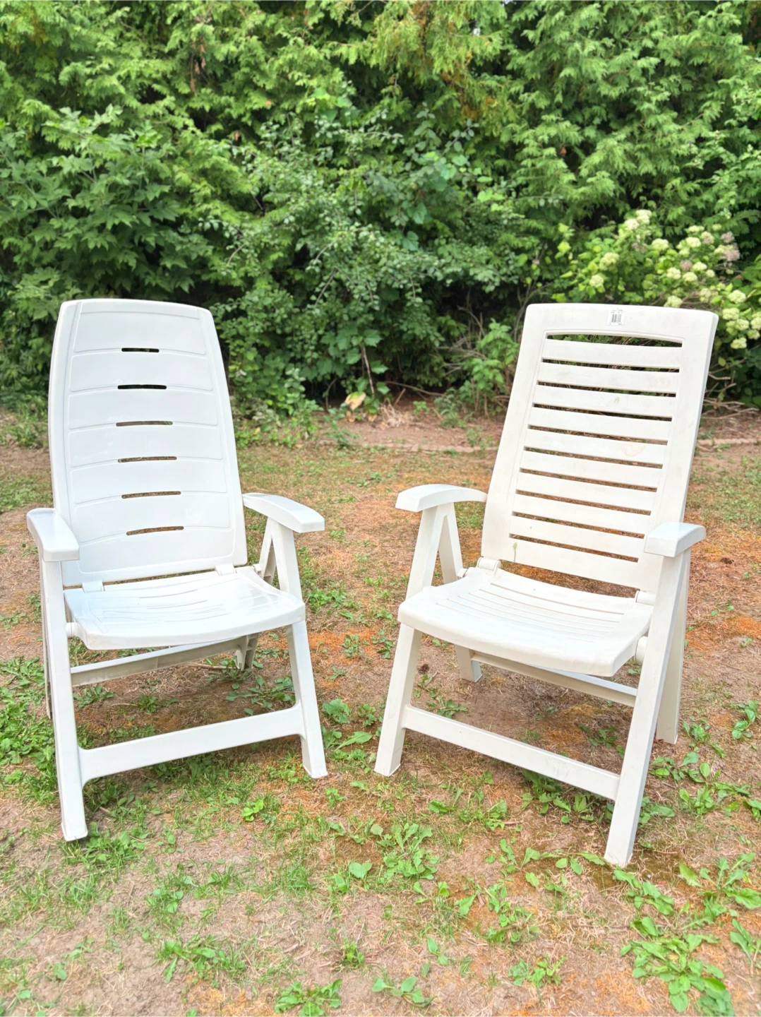 3+1 White Plastic Outdoor Chair - photo 4