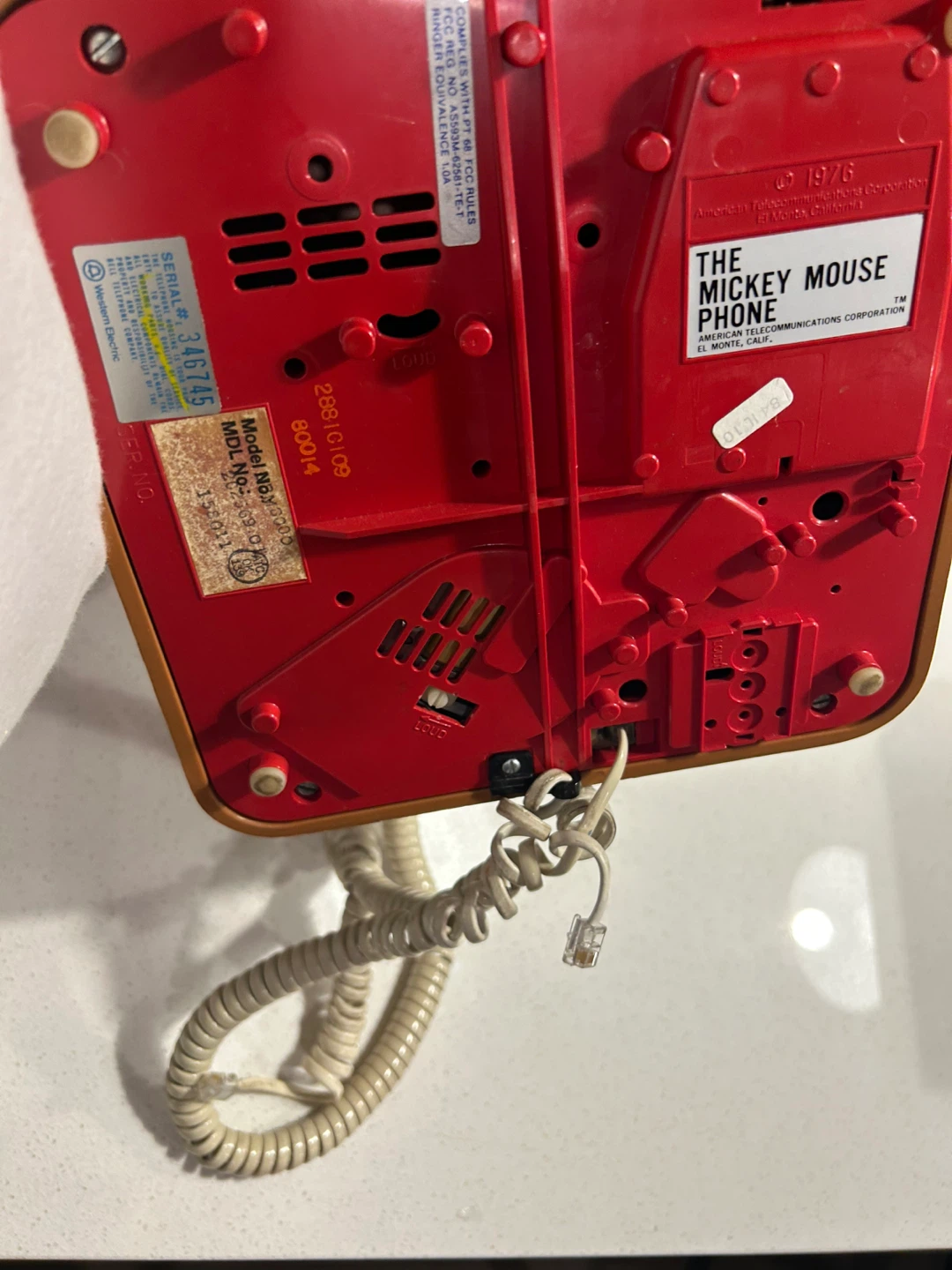 Vintage 1976 Mickey Mouse Phone - photo 5
