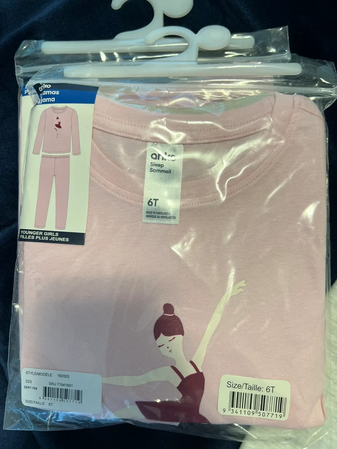 New Anko Sleep Sommeil Pajamas - Size 6T thumbnail