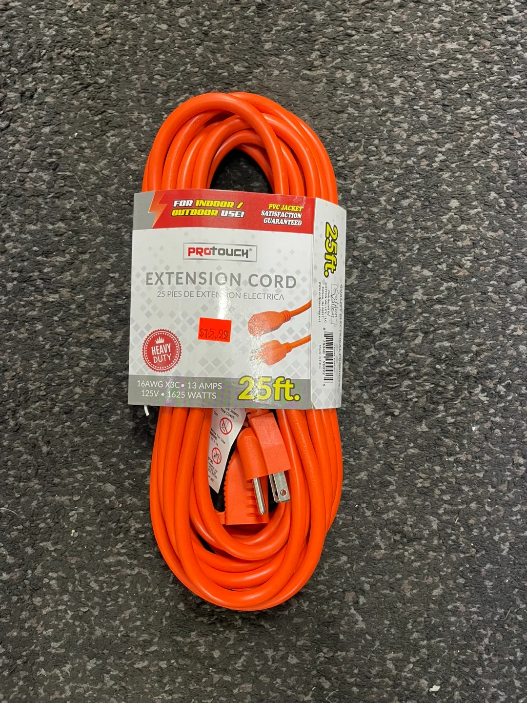 PROTOUCH 25 ft Extension Cord - Orange thumbnail