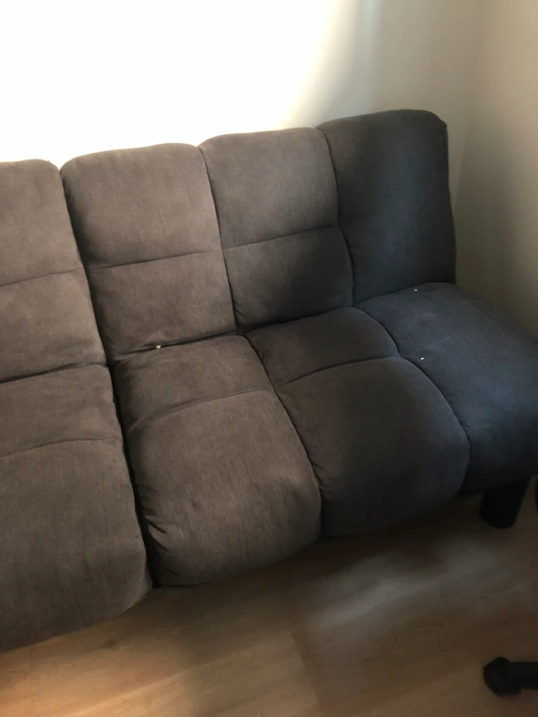 Grey Futon Couch - photo 3