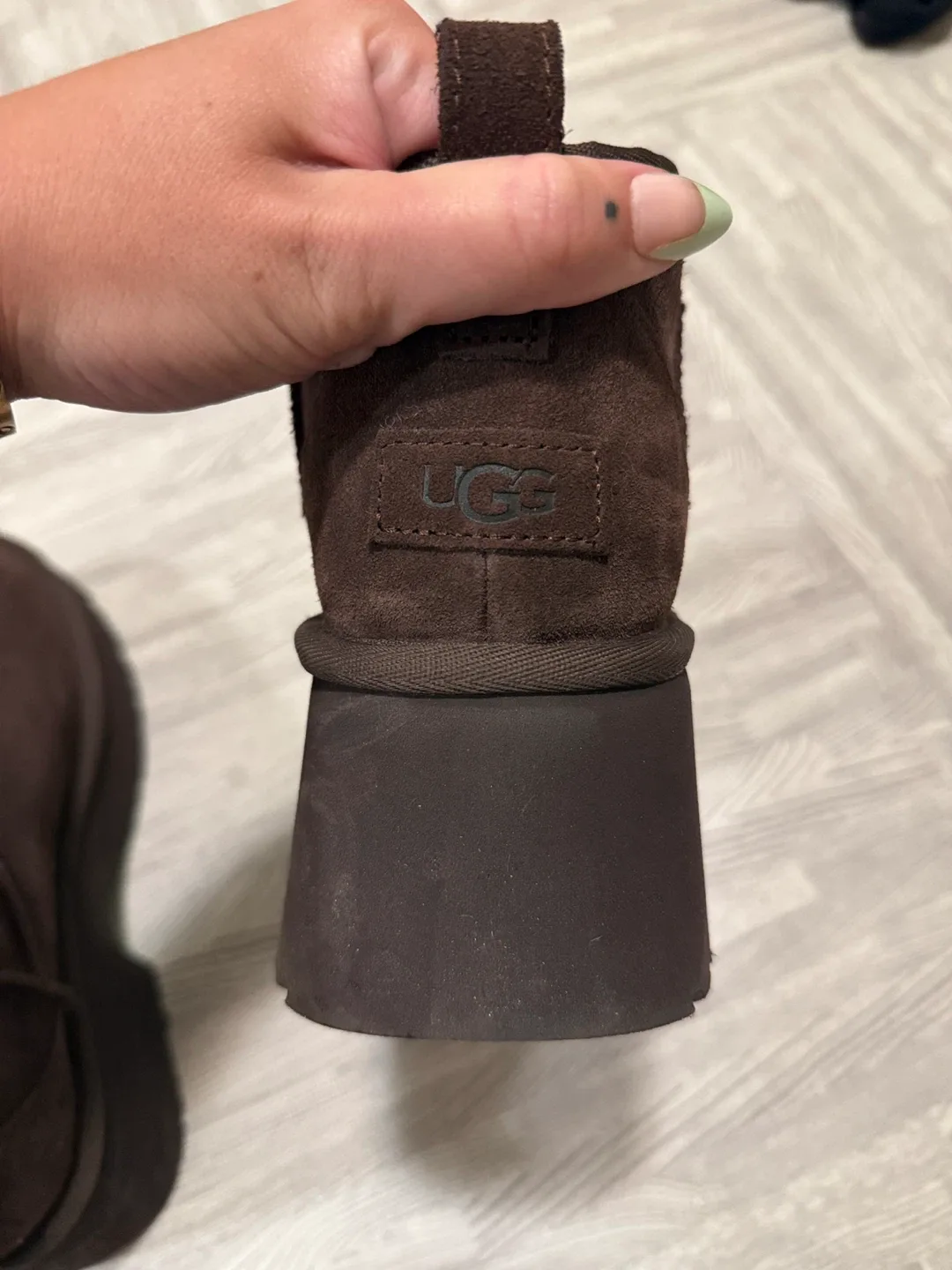 UGG Brown Suede Boots BRAND NEW size 10 image indicator(2)