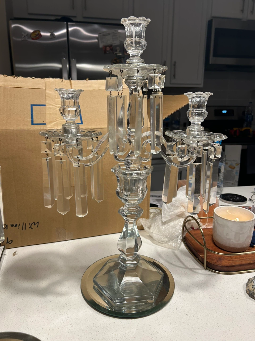 Crystal Candelabra - Elegant Home Decor 2 pcs