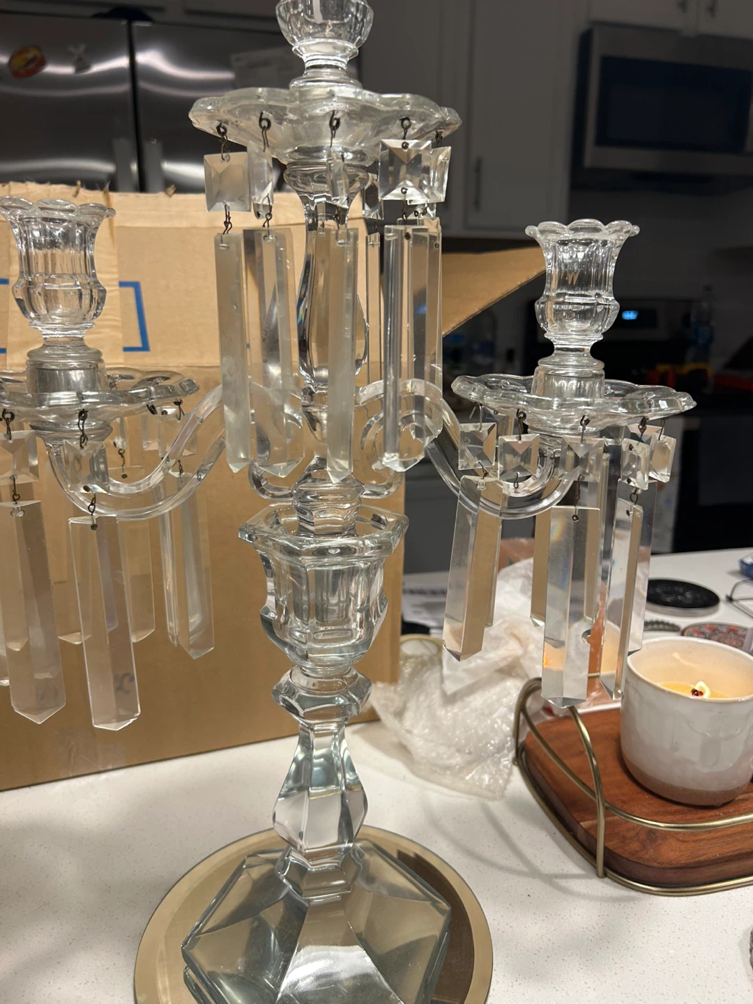 Crystal Candelabra - Elegant Home Decor 2 pcs - photo 3