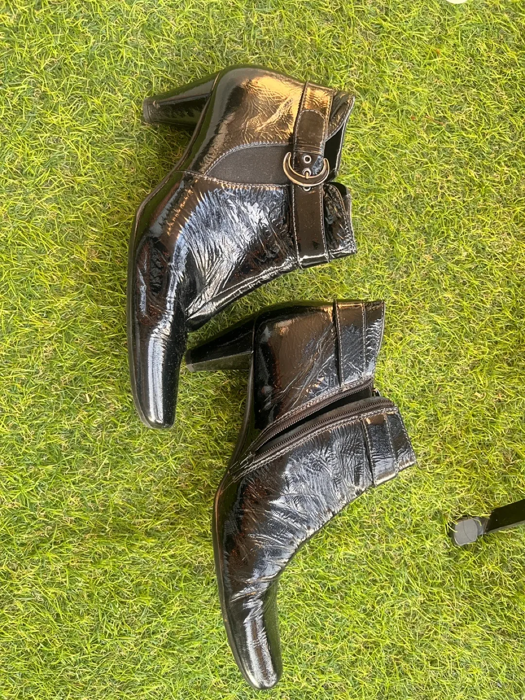 Robert Carpucci Black Patent Leather Ankle Boots image indicator(4)