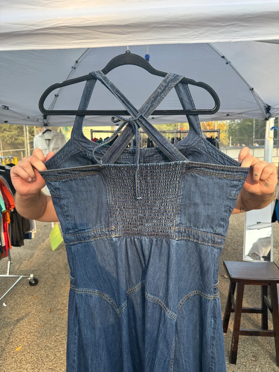 Pilcro Denim Dress - Size Large image indicator(6)