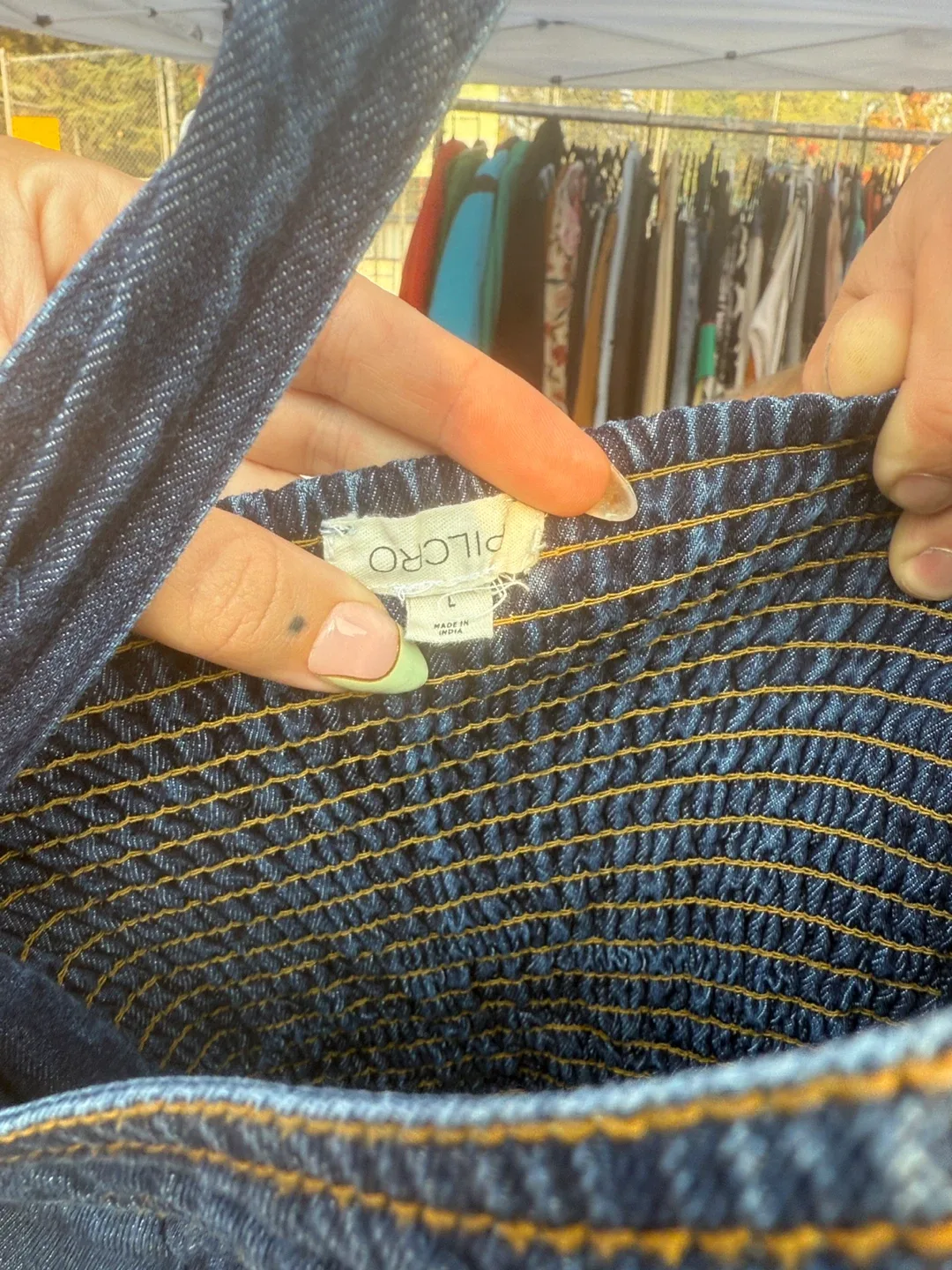 Pilcro Denim Dress - Size Large image indicator(4)