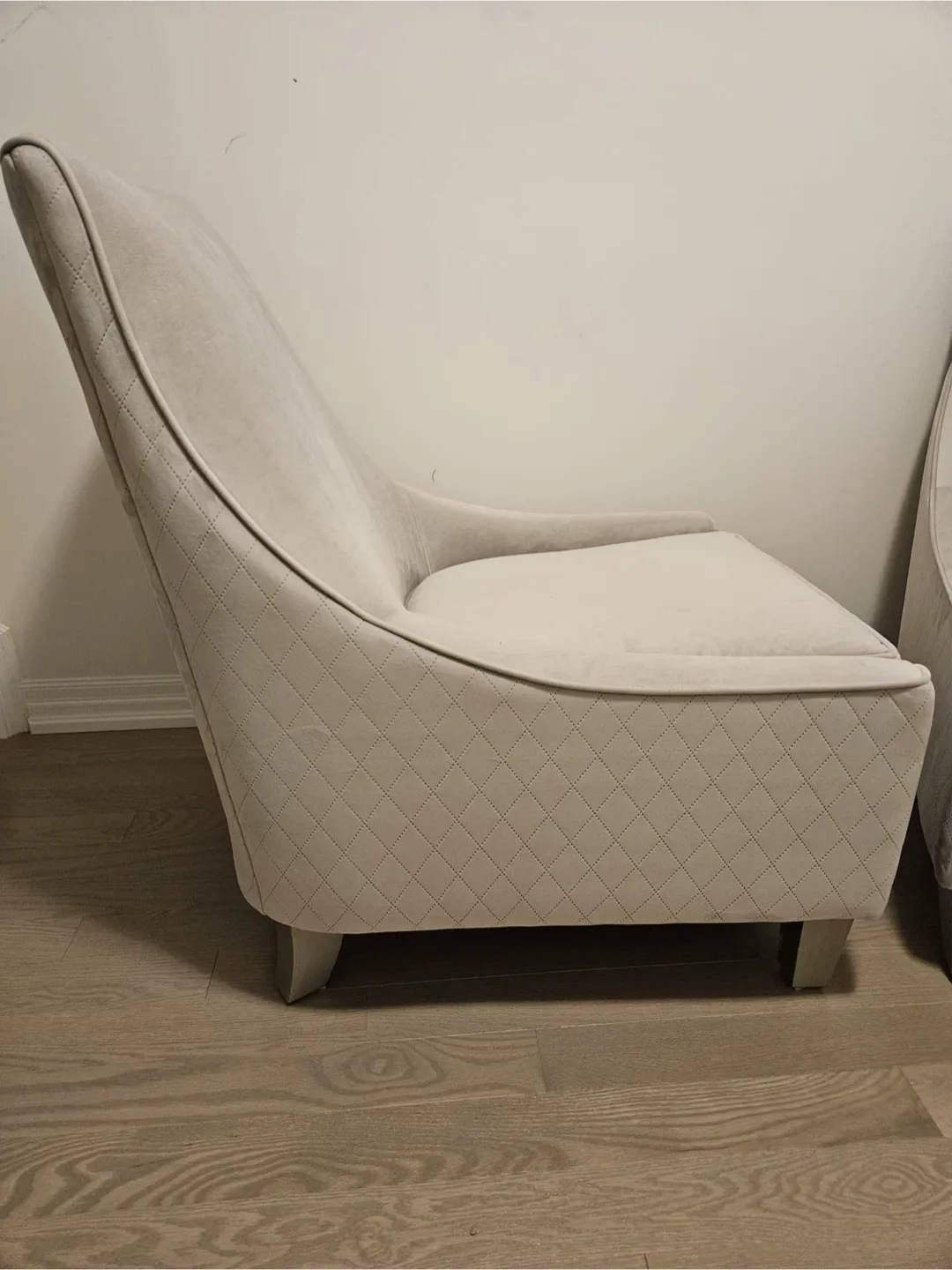 Set of 2 Accent Chairs - Light Grey image indicator(2)