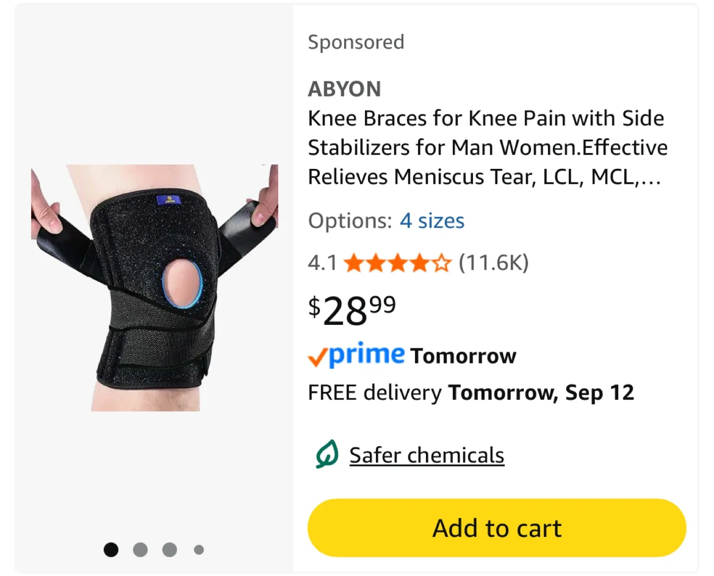 ABYON Knee Brace - Knee Pain Relief image indicator(3)