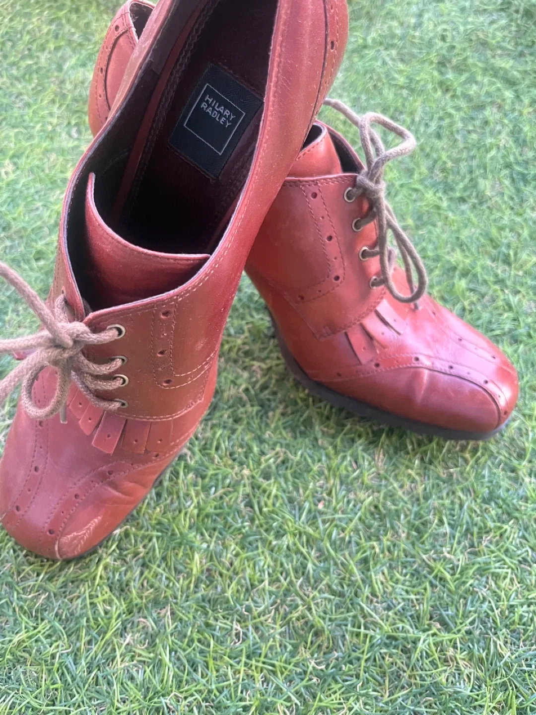 Hilary Radley Brown Leather Heeled Boots thumbnail