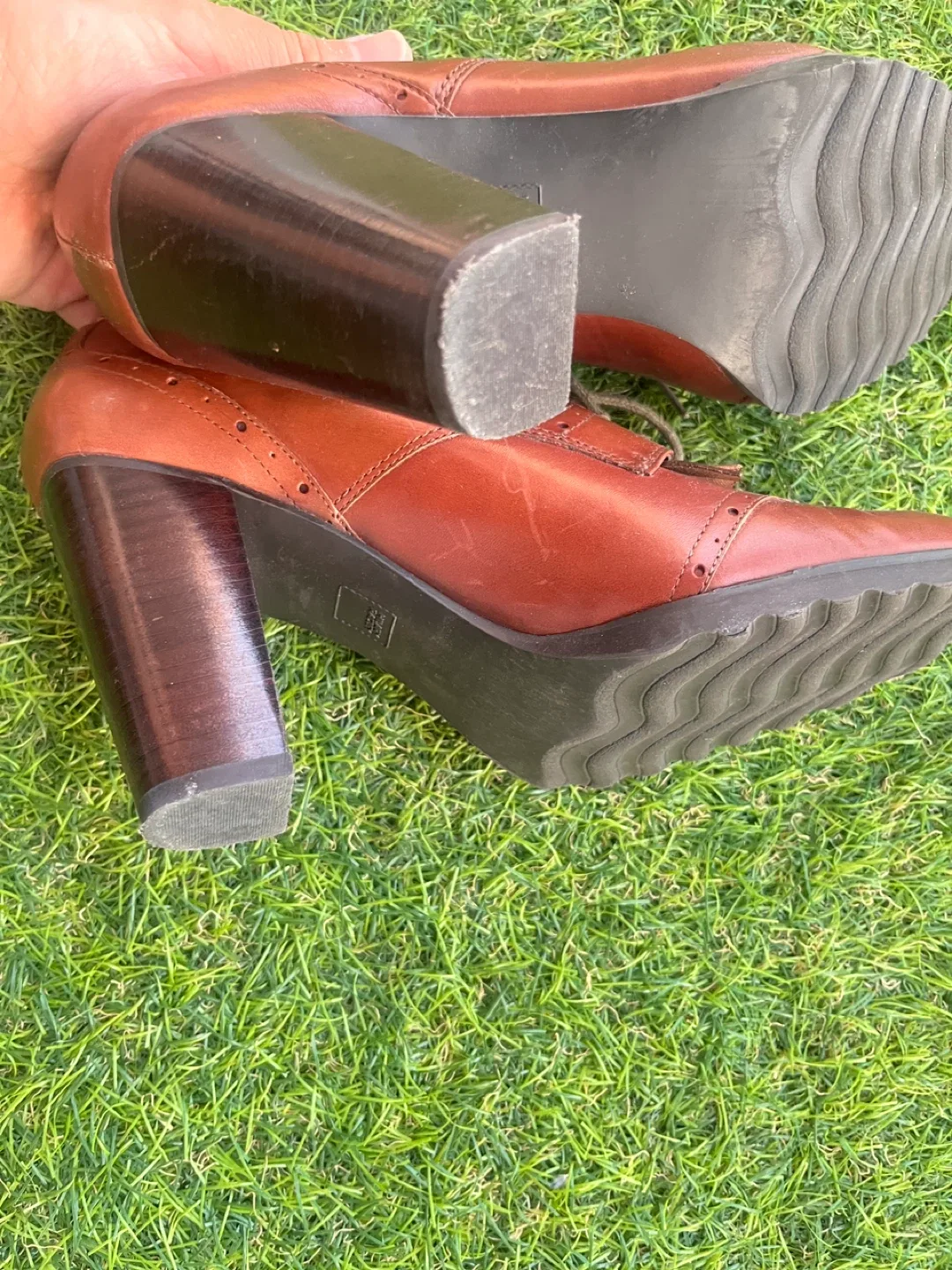 Hilary Radley Brown Leather Heeled Boots image indicator(3)