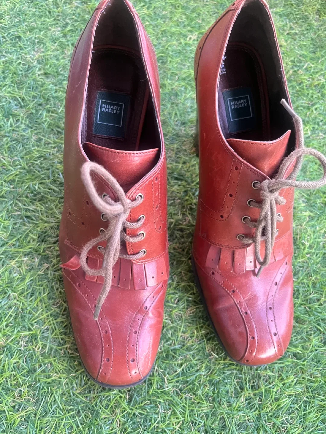 Hilary Radley Brown Leather Heeled Boots image indicator(2)