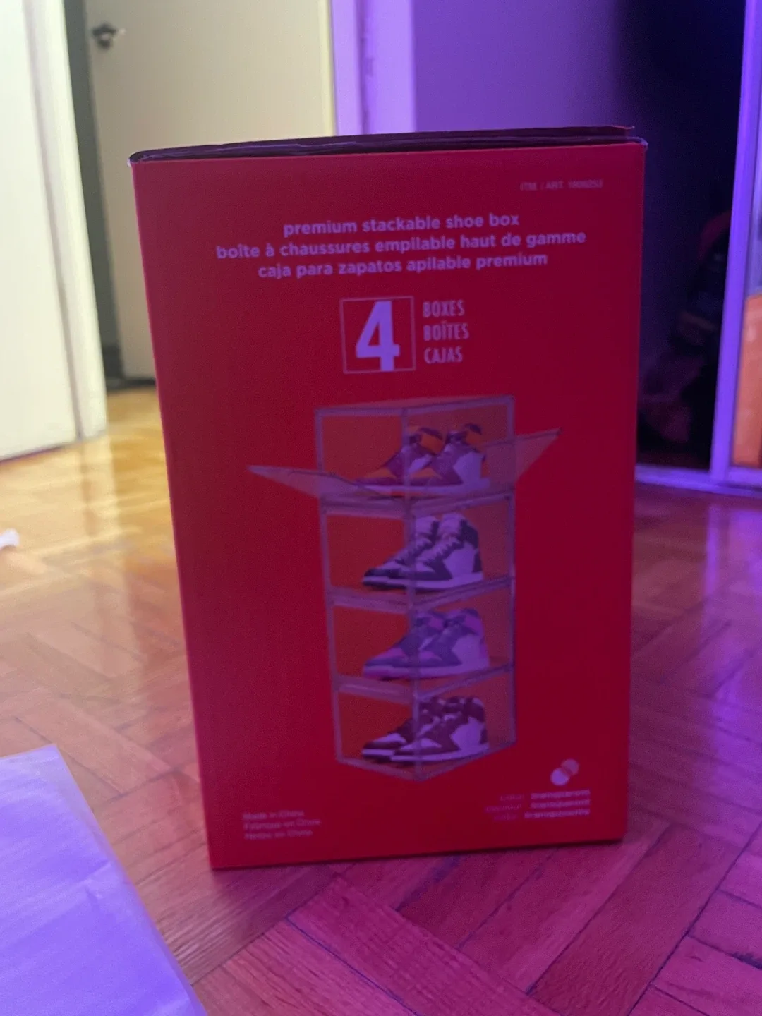 AG BOX Premium Stackable Shoe Box - 1 Boxes image indicator(2)