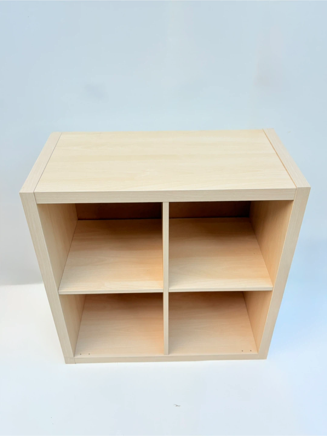 2pair Ikea Light Wood Cube Storage Shelf