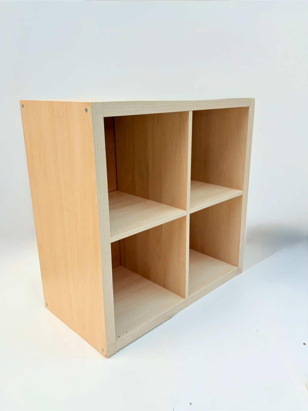 2pair Ikea Light Wood Cube Storage Shelf - photo 2