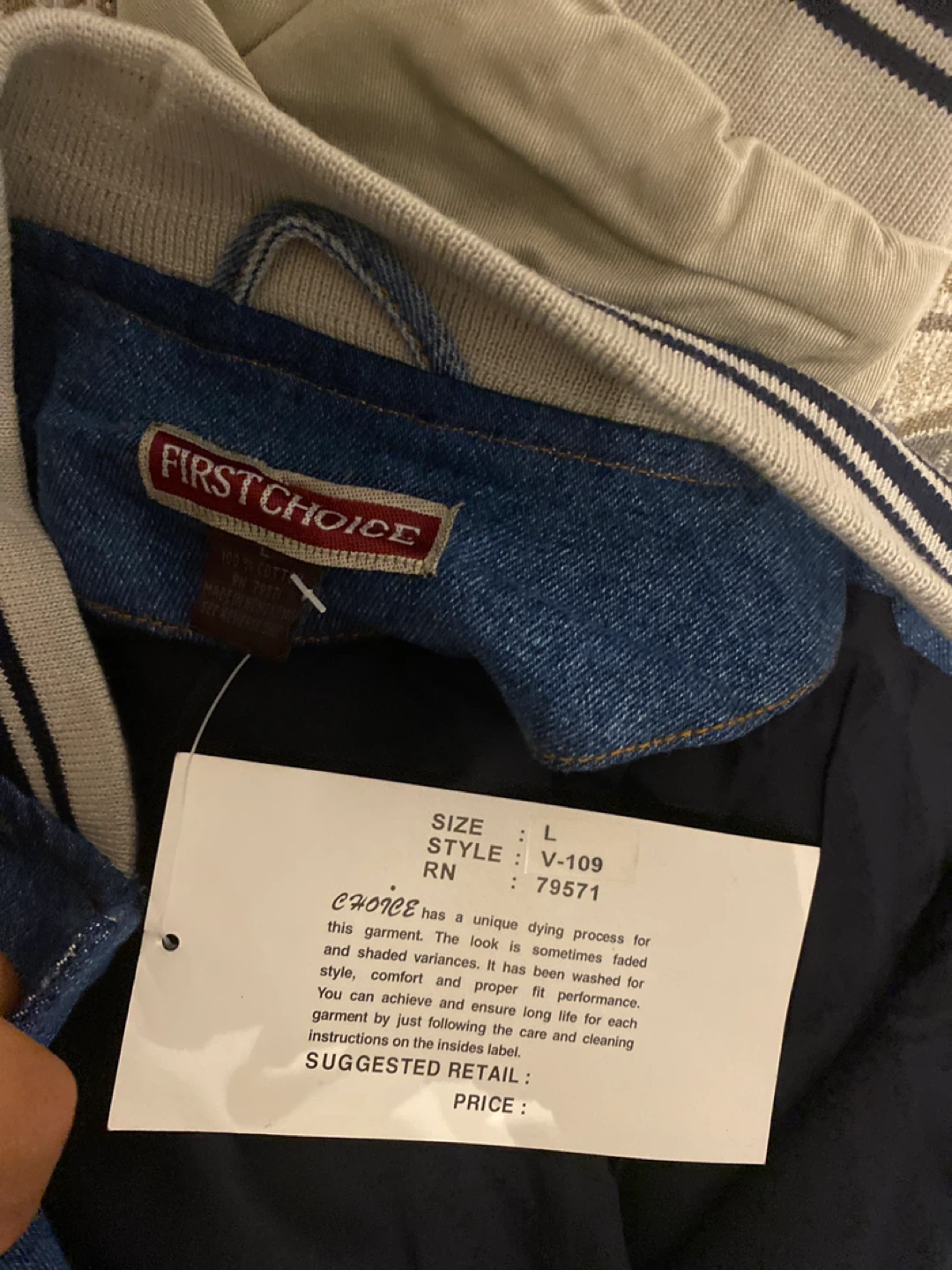 First Choice Denim Varsity Jacket - photo 3