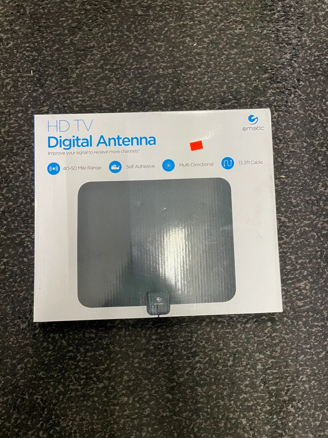 Ematic HD TV Digital Antenna - 40-50 Mile Range thumbnail