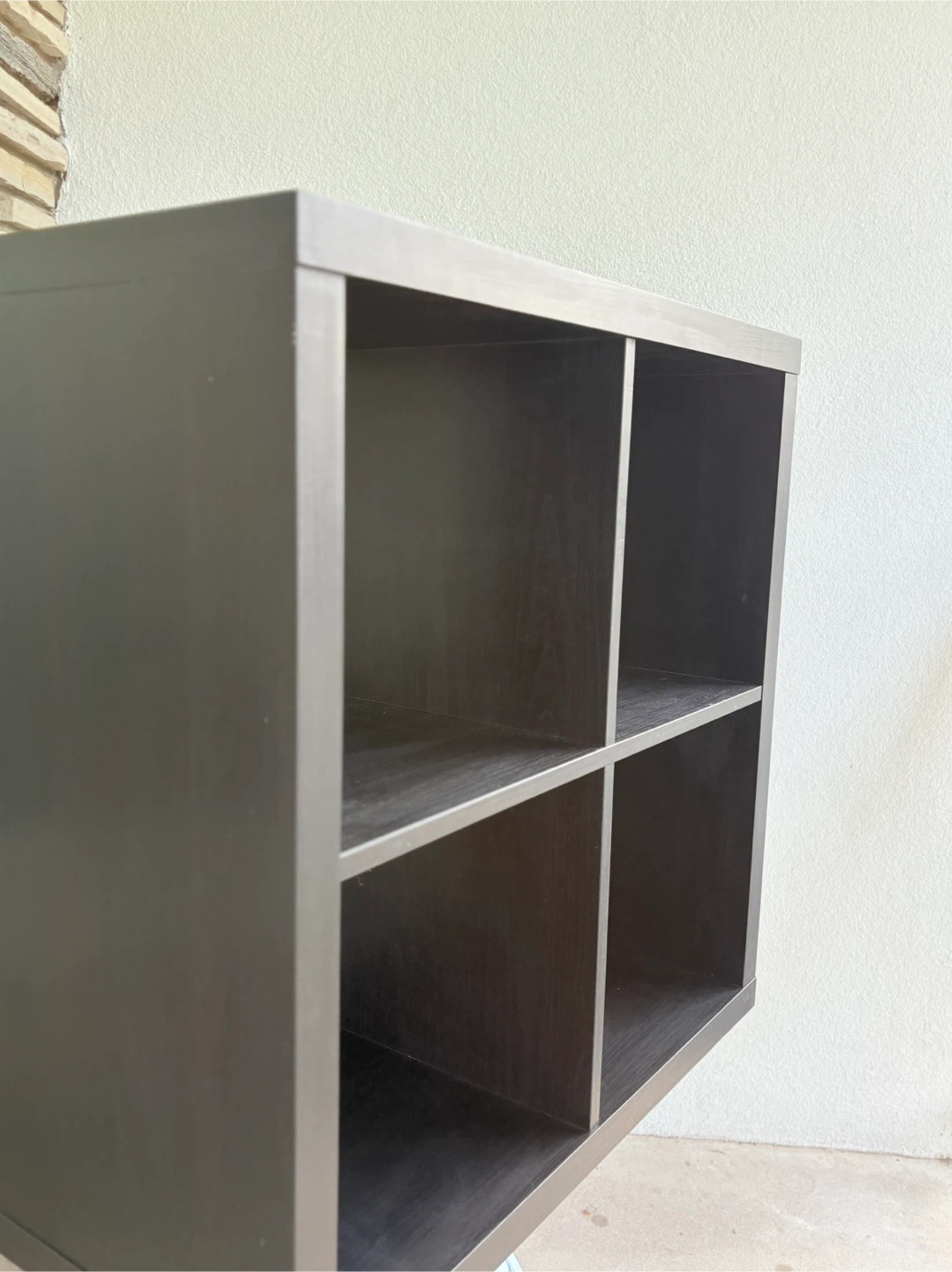 Dark Brown 4-Cube Storage Shelf - photo 4