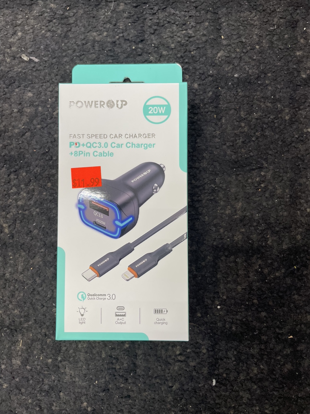 PowerUp 20W Fast Car Charger