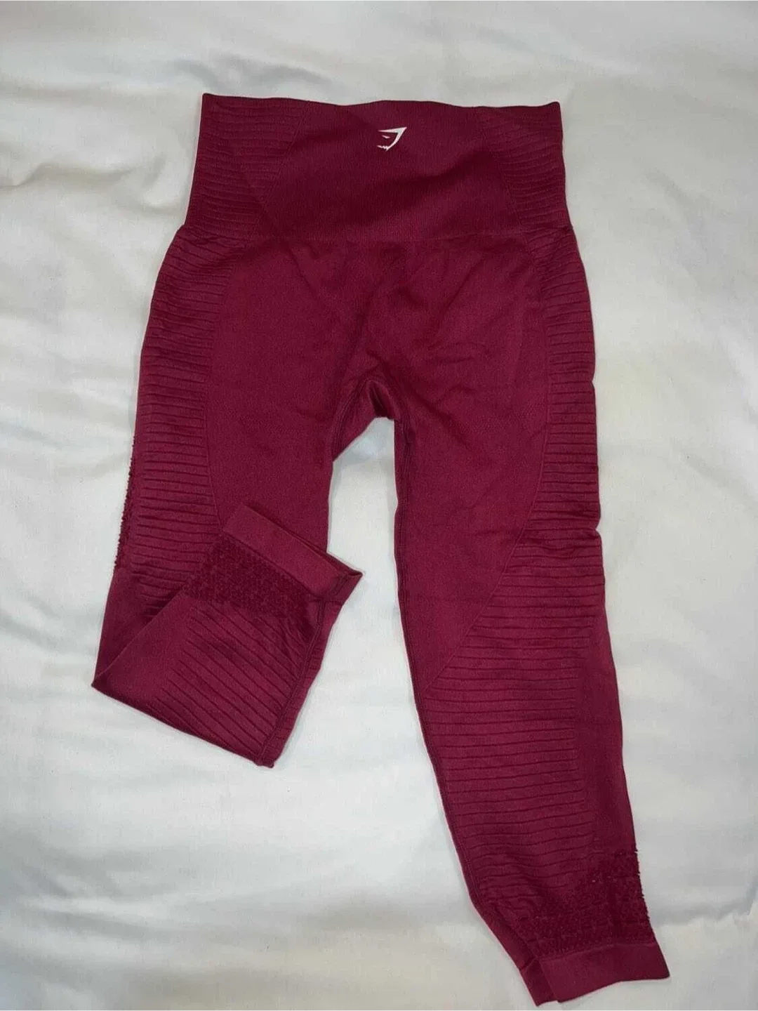 Gymshark Seamless Energy High Waisted Cropped Leggings - Beet image indicator(2)