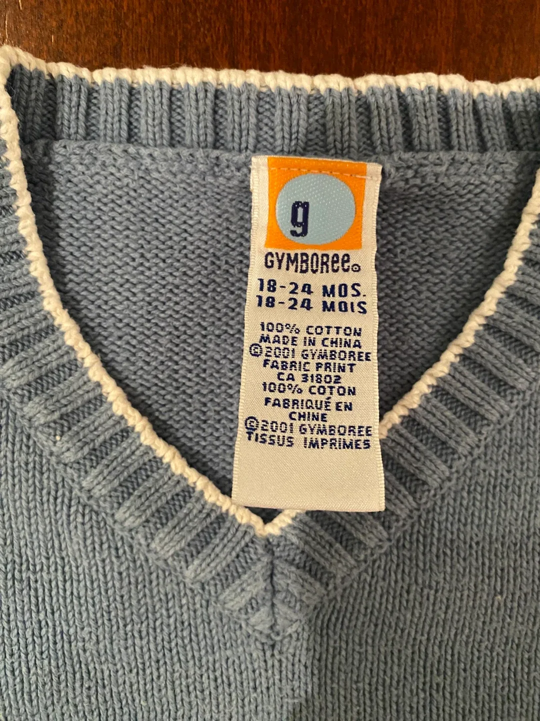 Vintage Gymboree Sweater Vest, 18-24 Months image indicator(3)