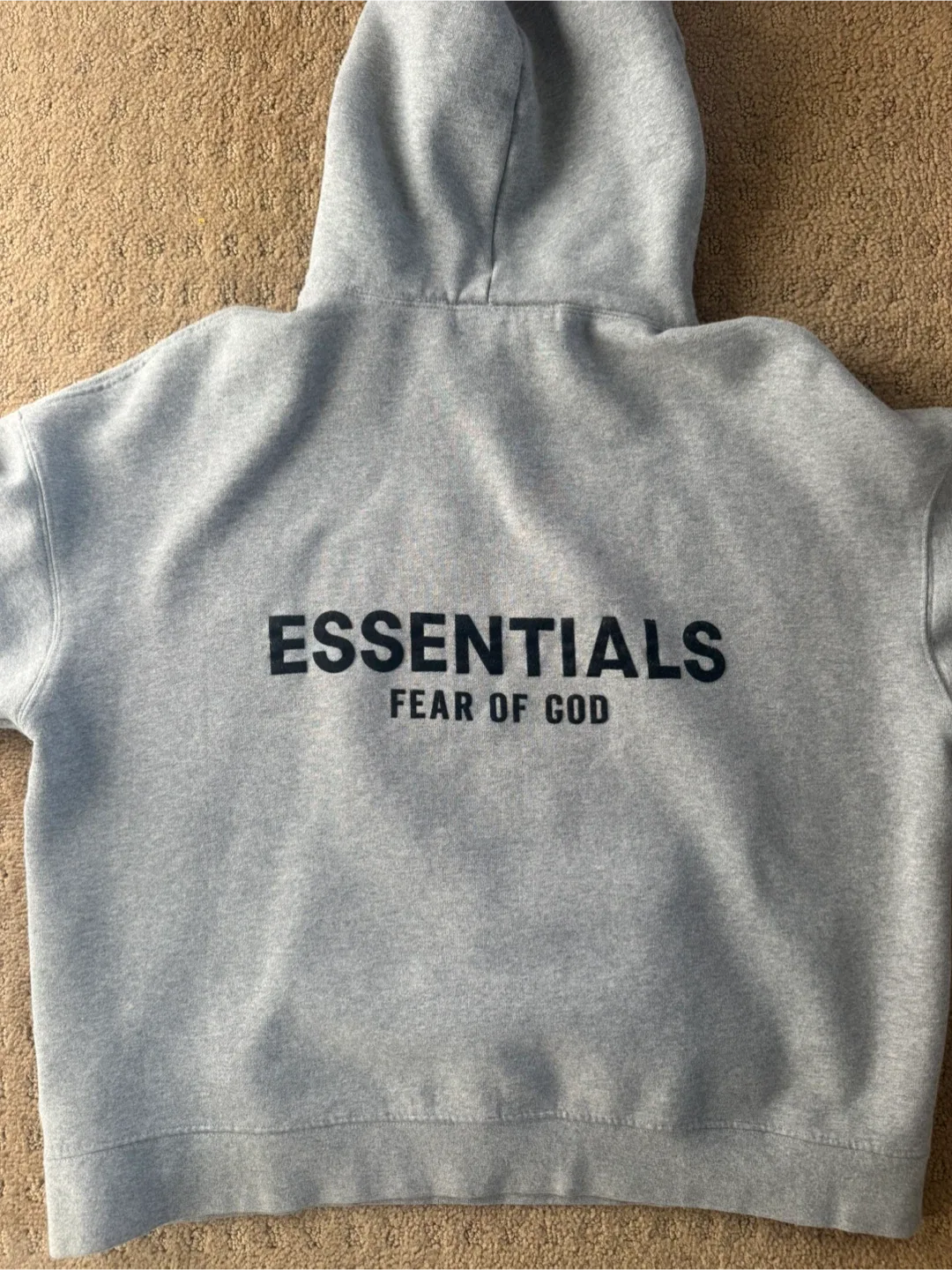 Essentials Fear of God Hoodie - Grey, Size M image indicator(3)