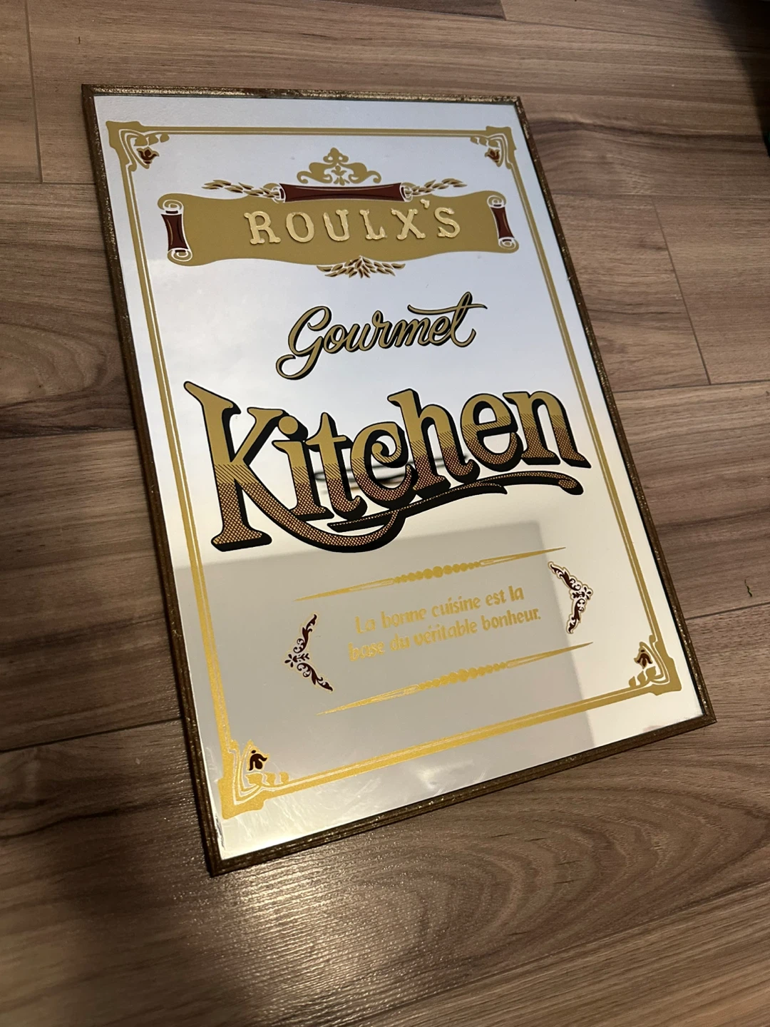 Vintage Retro Authentic Art Roulx's Gourmet Kitchen Wall Decor