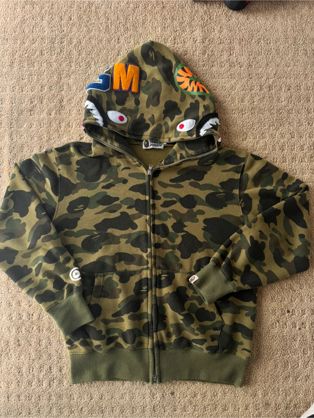 BAPE Camo Shark Full Zip Hoodie