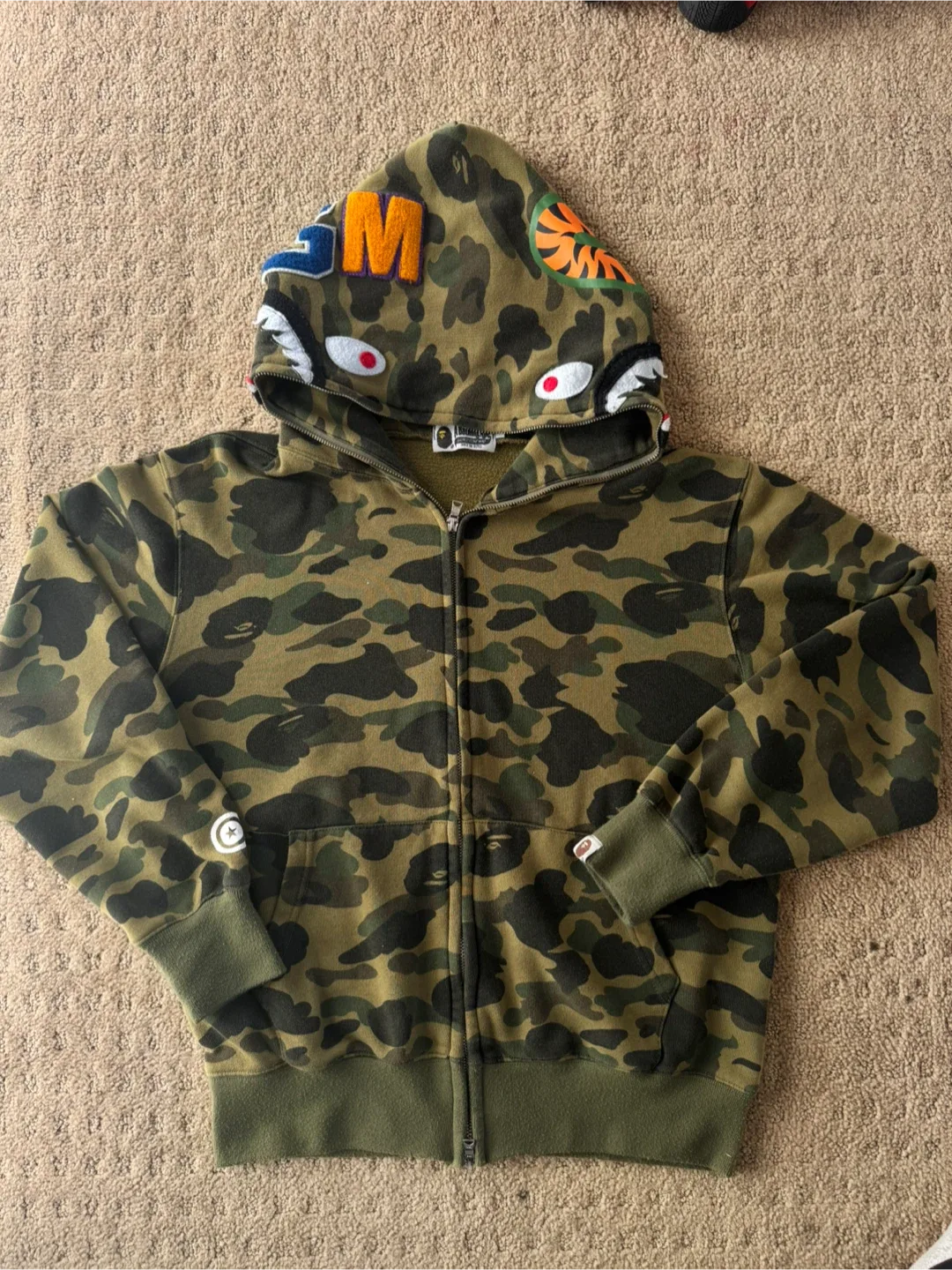 BAPE Camo Shark Full Zip Hoodie thumbnail