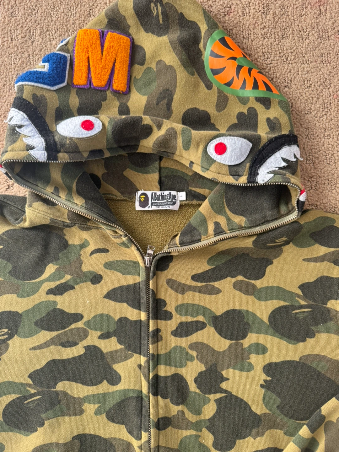 BAPE Camo Shark Full Zip Hoodie - photo 2