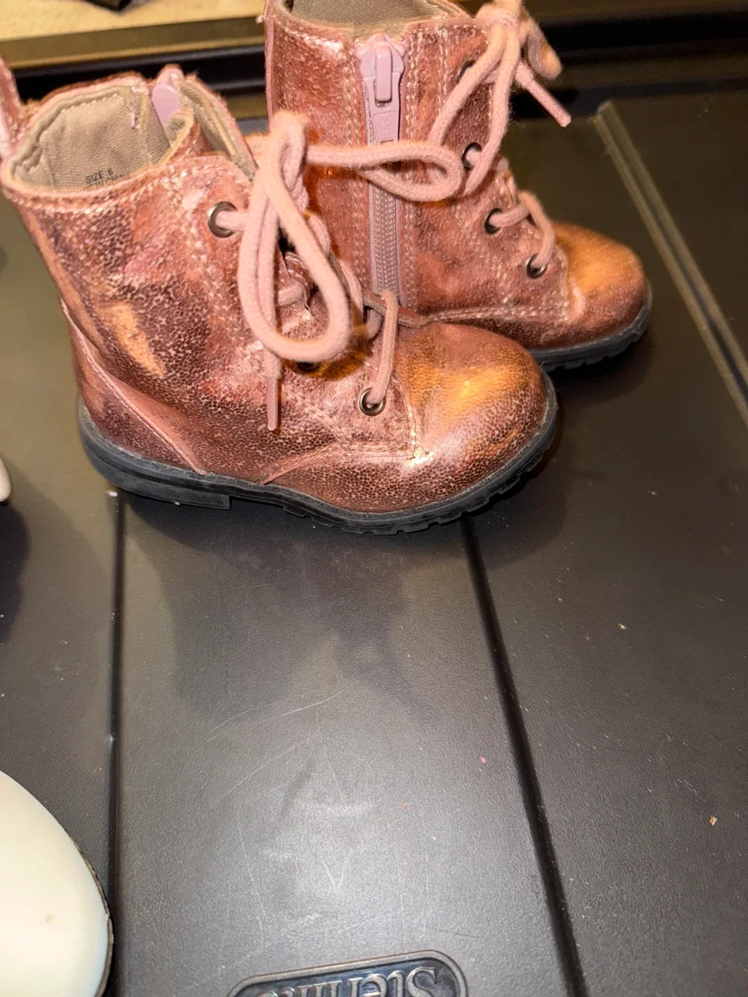 Rose Gold Glitter Boots - Size 8 image indicator(2)