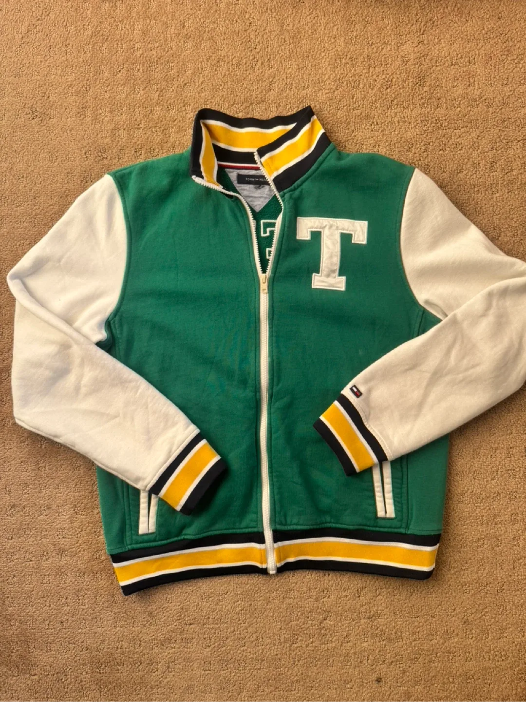 Tommy Hilfiger Green Varsity Jacket thumbnail