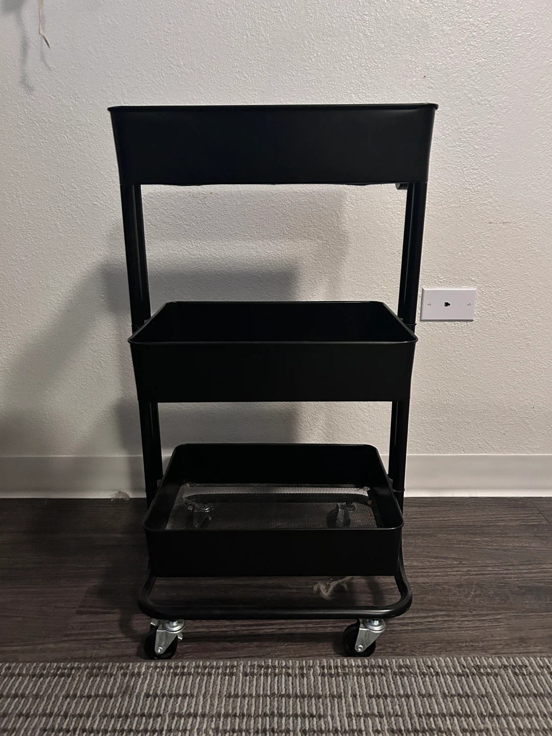 Black Rolling Cart - photo 3