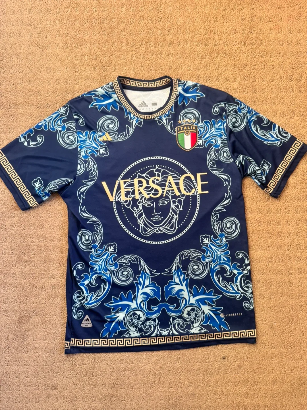 Adidas x Versace Italy Soccer Jersey thumbnail