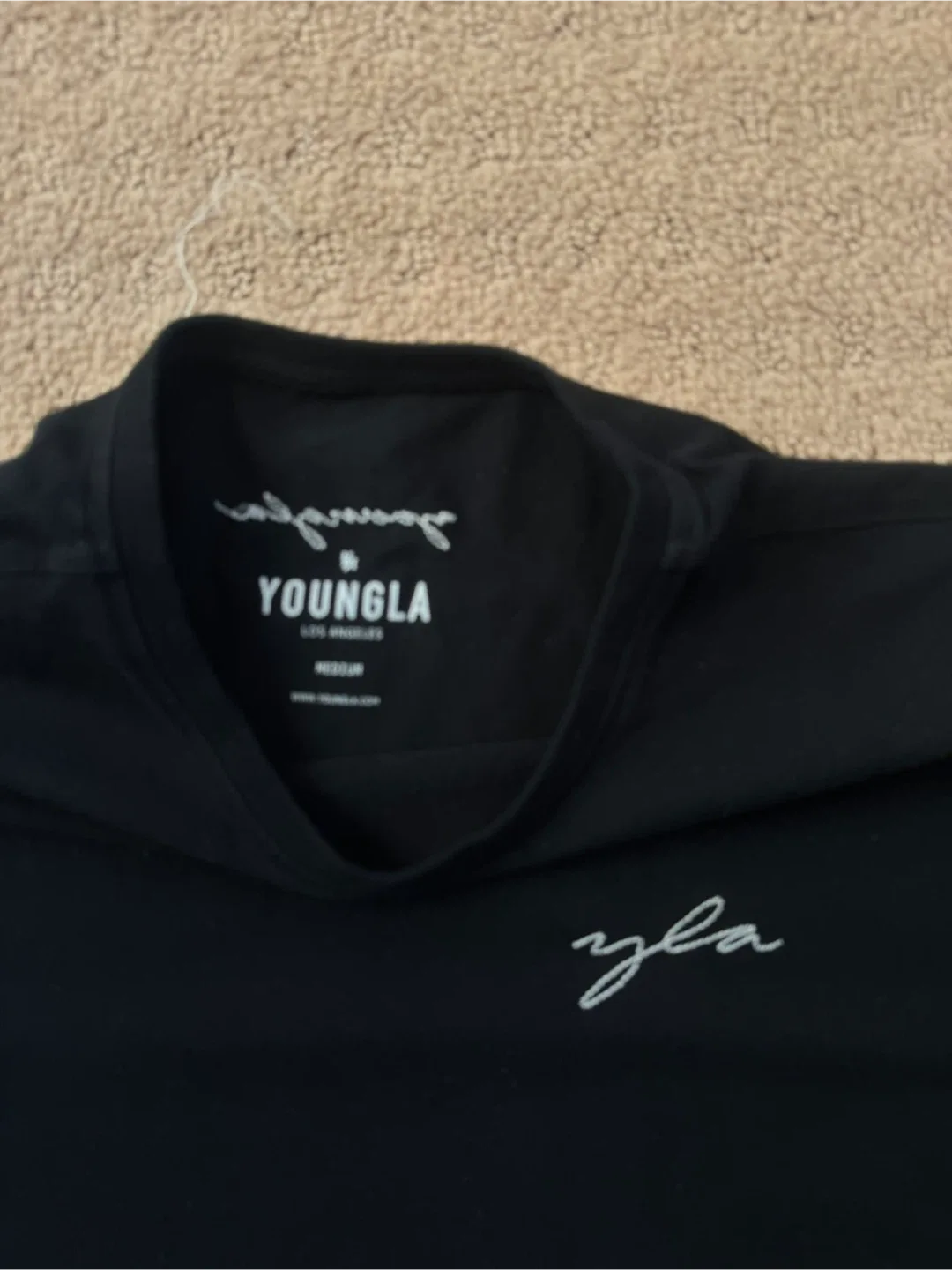 YoungLA Black T-Shirt - Size Medium image indicator(2)