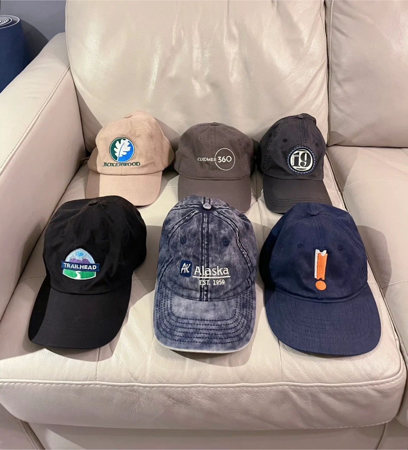 Assorted Branded Baseball Caps - 6 Pack thumbnail