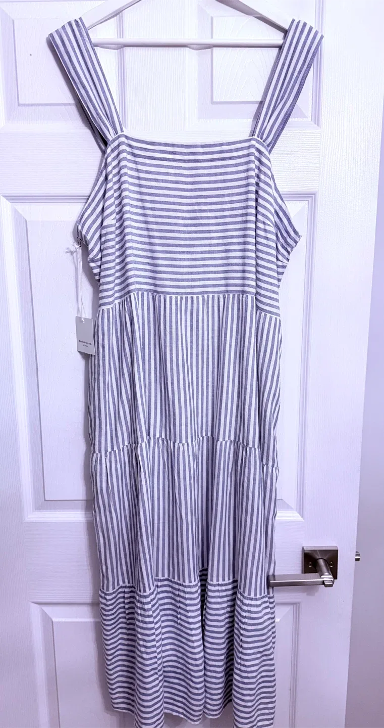 Beachlunchlounge Lina Dress - Blue Ice, XL thumbnail