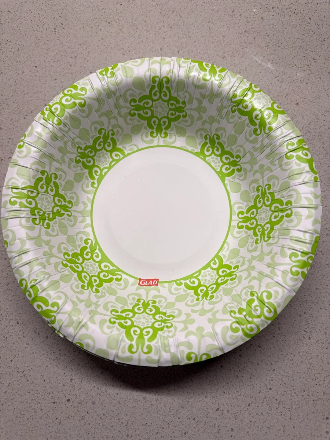 Glad Paper Plates 11- Green Pattern thumbnail