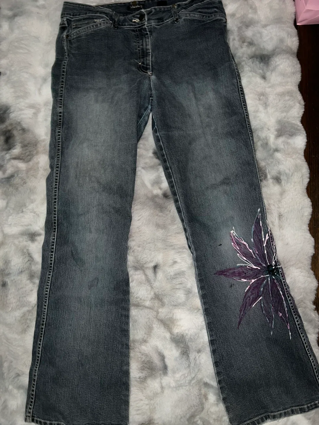 Hand Painted Denim Jeans thumbnail