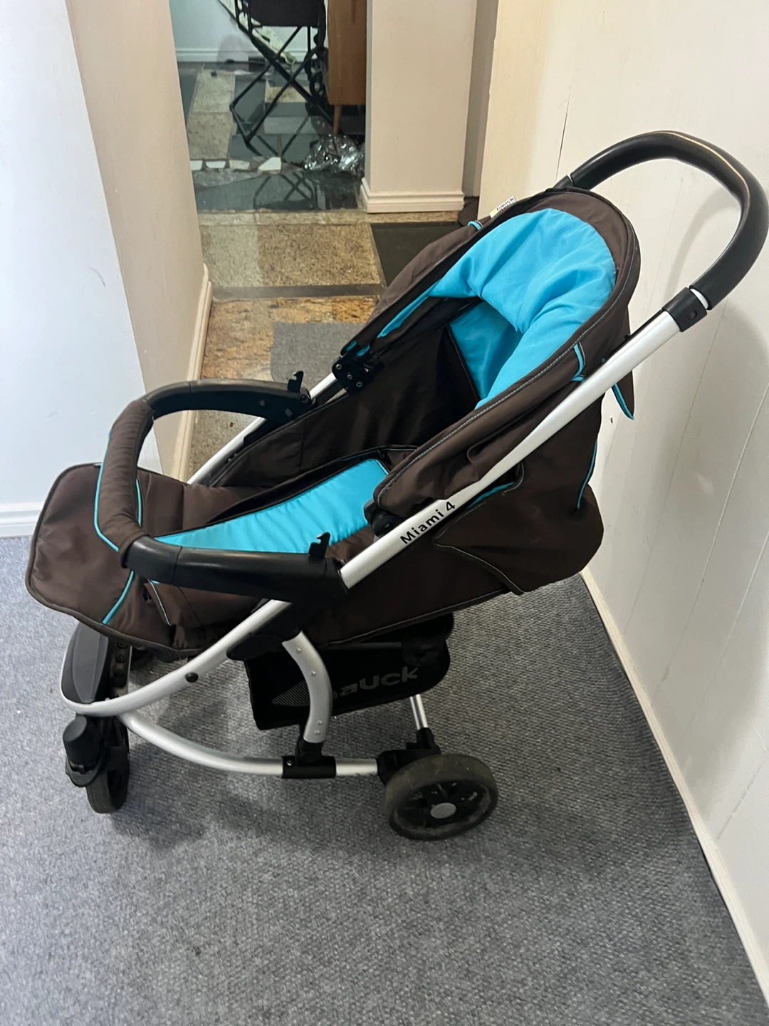 Hauck Miami 4 Stroller - Brown & Turquoise