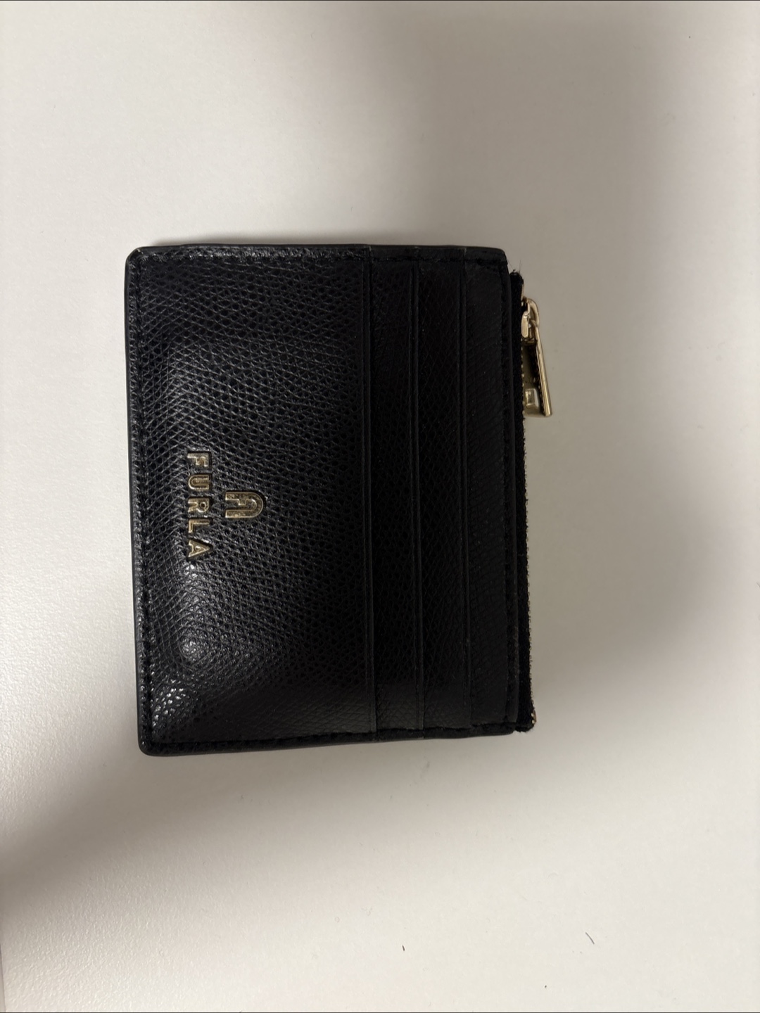 Furla Black Leather Card Holder
