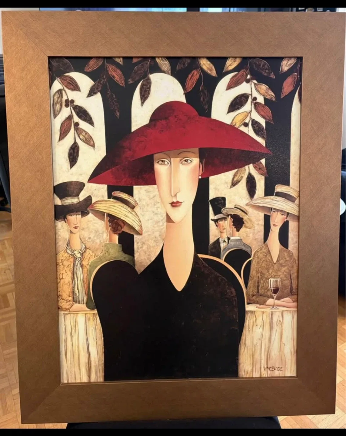 McBride - The Red Hat Framed Print