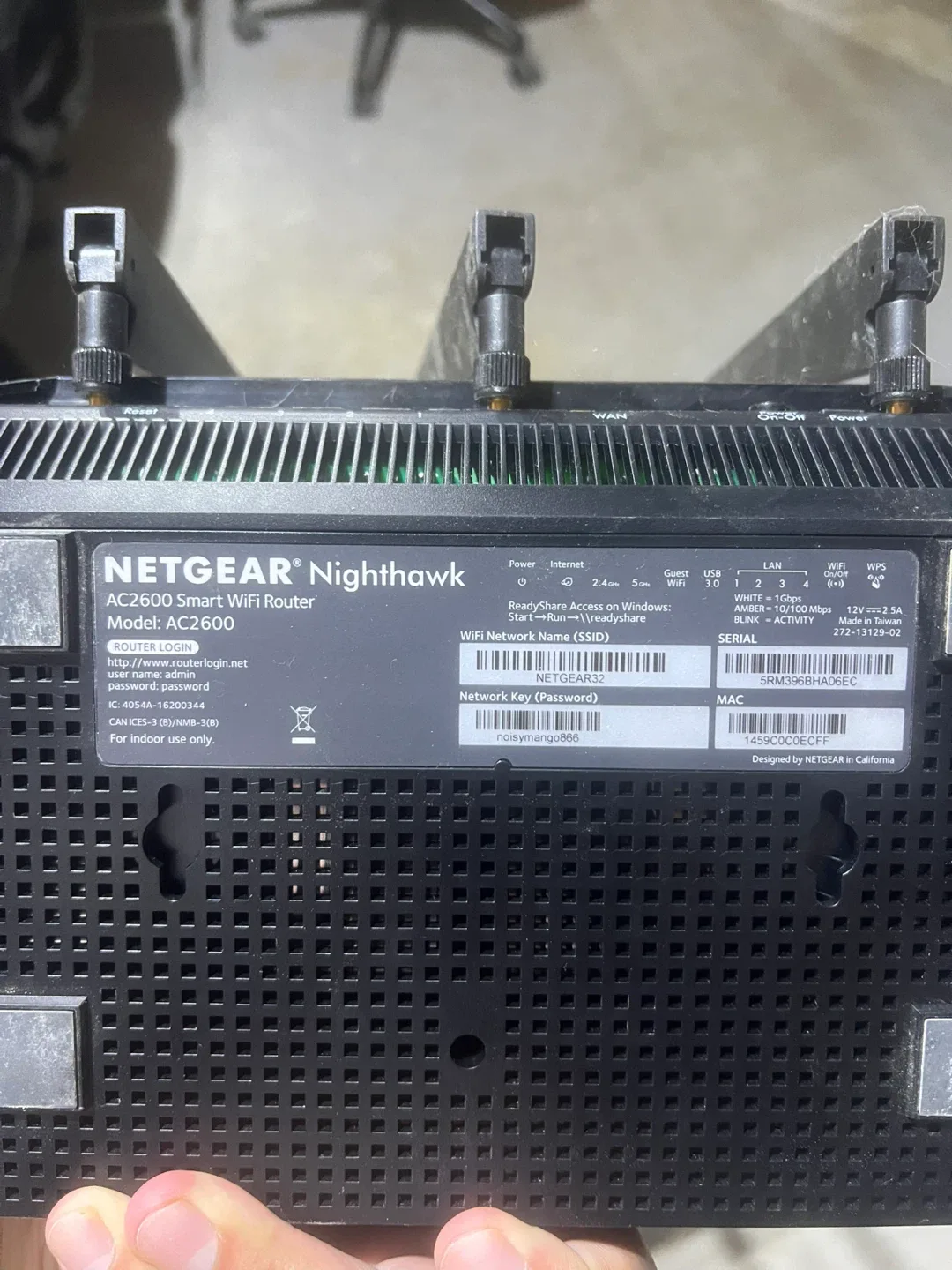 Netgear Nighthawk AC2600 Smart WiFi Router image indicator(2)