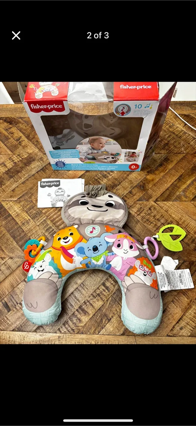 Fisher-Price Music & Vibe Sloth Tummy Wedge thumbnail
