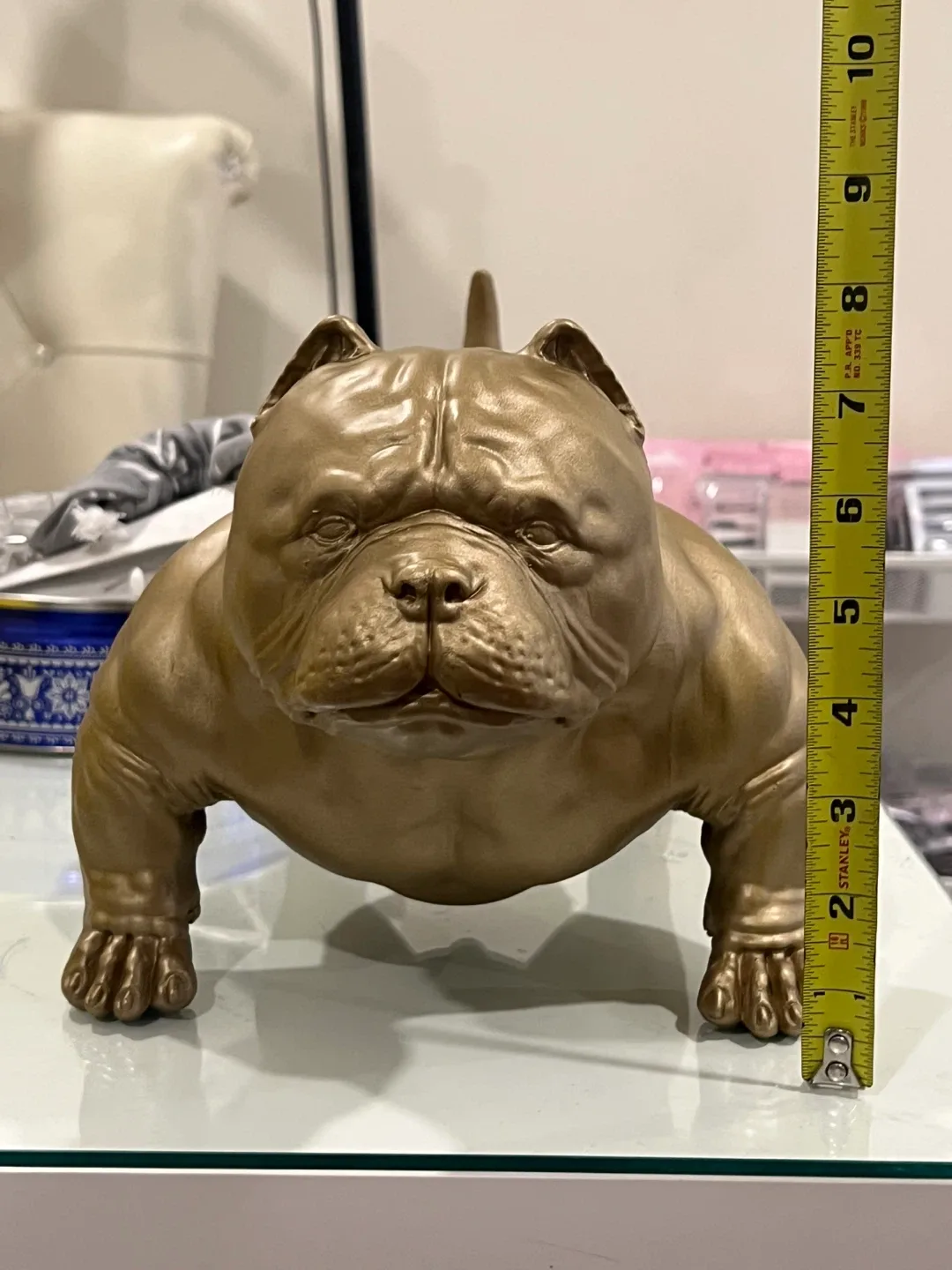 Dog Statue - Gold Coloured thumbnail