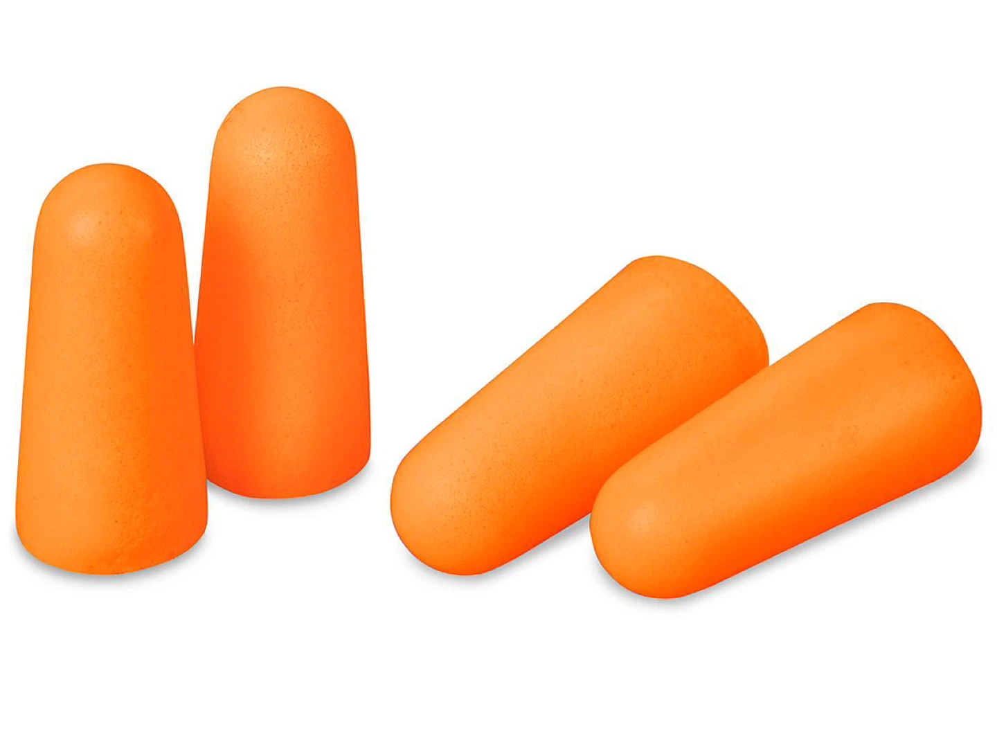 5 PAIRS - Orange Foam Earplugs